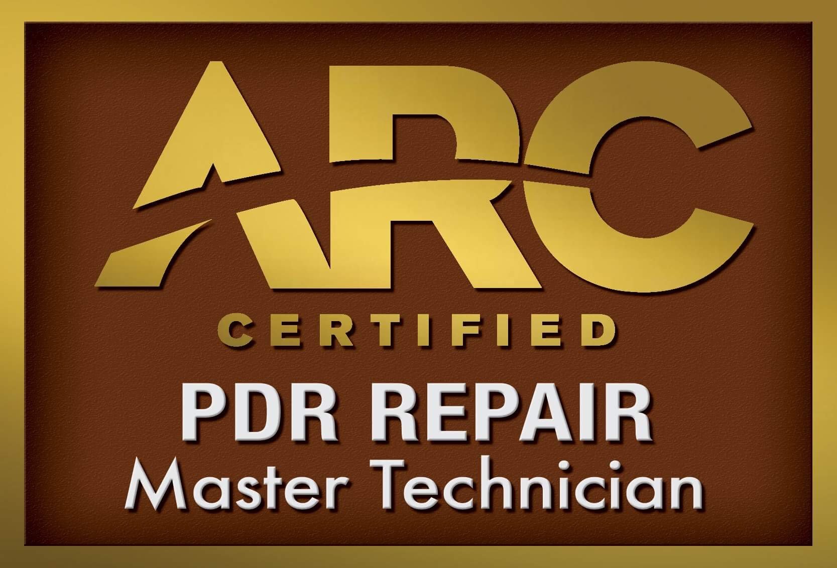 ARC PDR repair Master Technician ARC PDR Certified Master Technician